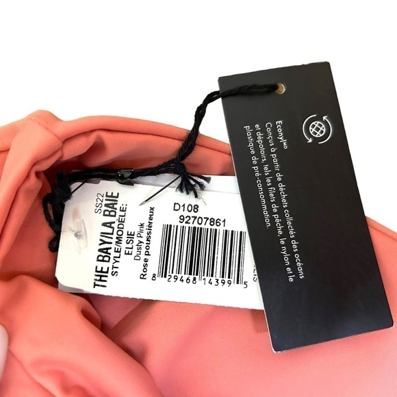 NOIZE Elsie High Rise Swim Bottoms- Dusty Rose - Picture 10 of 10